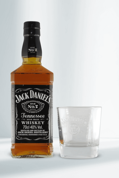 Jack Daniels Tennessee Whiskey 40% 0,7l + Glas