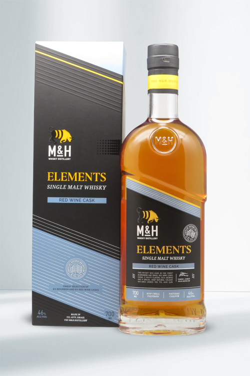 M&H Elements Single Malt Whisky Red Wine Cask 46% 0,7l
