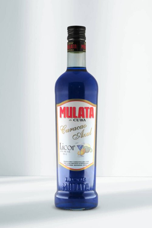 Mulata de Cuba Curacao Azul Licor 26% 0,7l